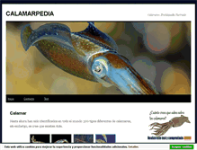 Tablet Screenshot of calamarpedia.com